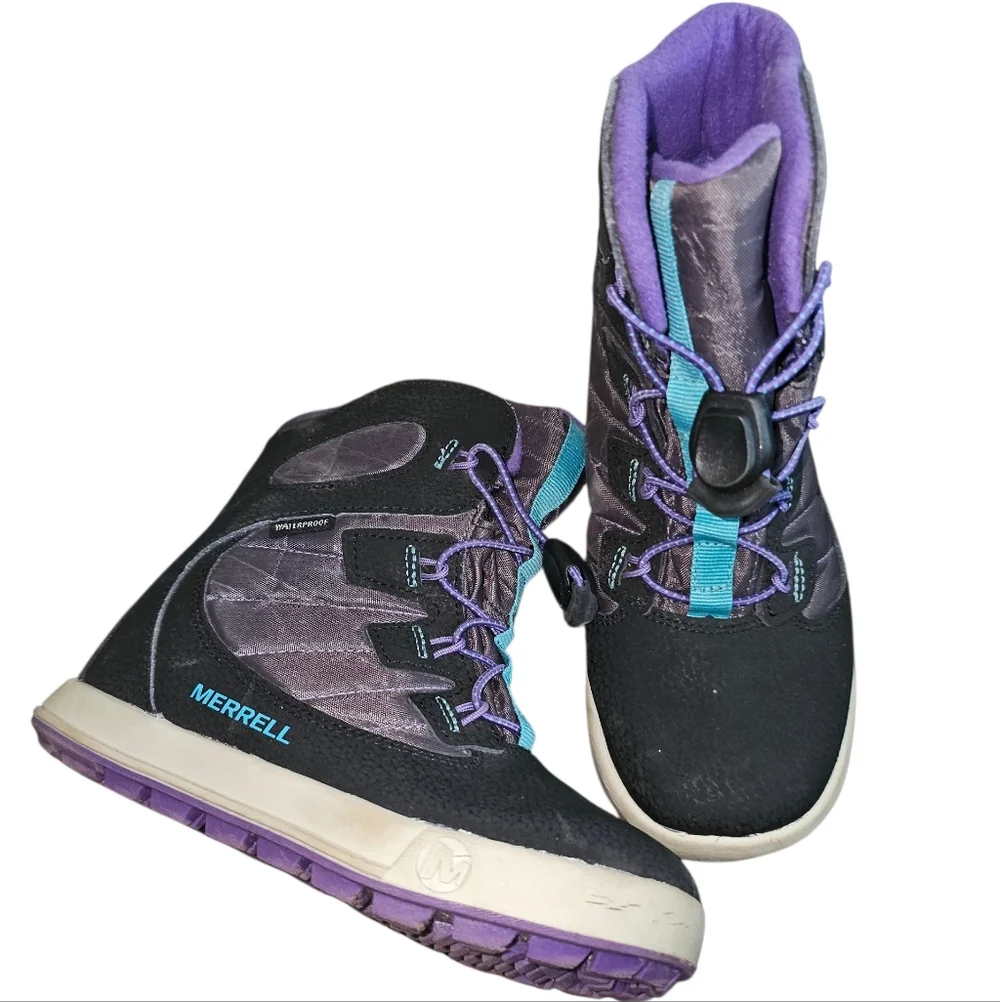 Merrell Black and Purple Winter Boots